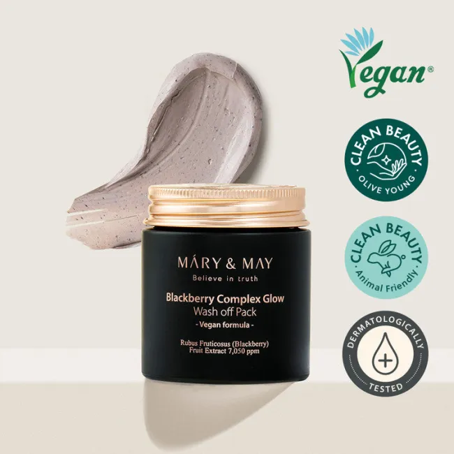 Mary&May Vegan Blackberry Complex Glow Wash off Pack