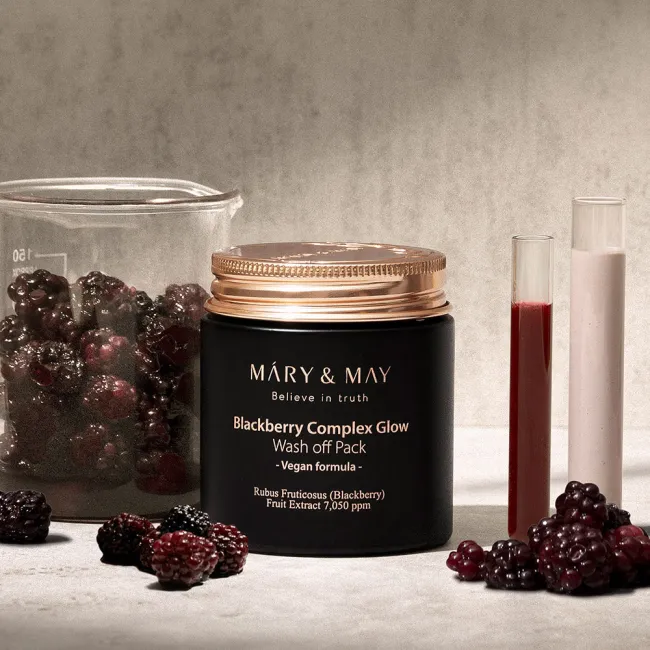 Mary&May Vegan Blackberry Complex Glow Wash off Pack