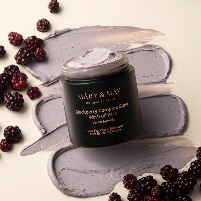 Mary&May Vegan Blackberry Complex Glow Wash off Pack