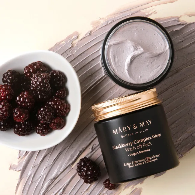 Mary&May Vegan Blackberry Complex Glow Wash off Pack