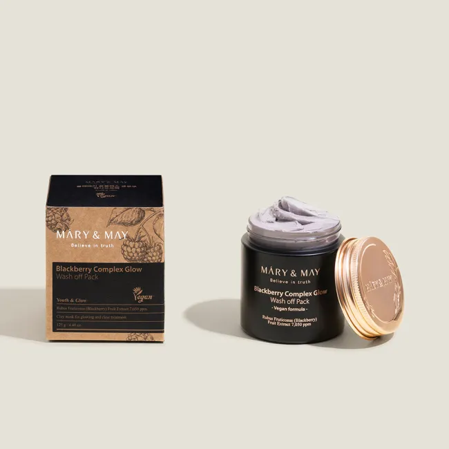 Mary&May Vegan Blackberry Complex Glow Wash off Pack