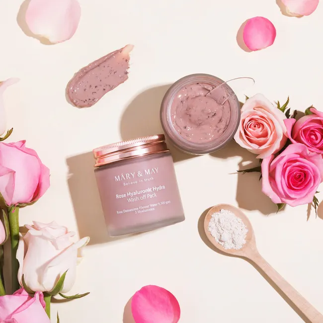 Mary&May Vegan Rose Hyaluronic Hydra Wash off Pack