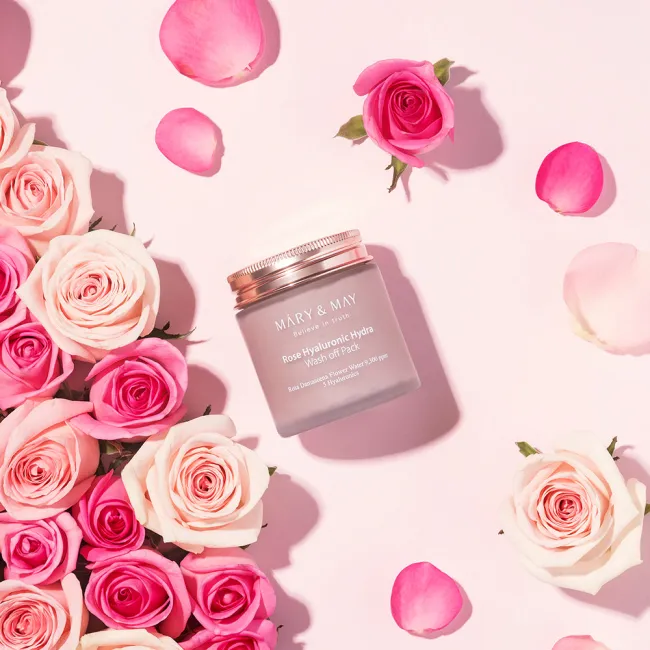 Mary&May Vegan Rose Hyaluronic Hydra Wash off Pack