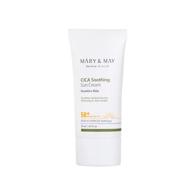 Mary&May Vegan CICA Soothing Sun Cream SPF50+ PA++++