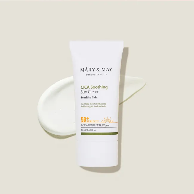 Mary&May Vegan CICA Soothing Sun Cream SPF50+ PA++++
