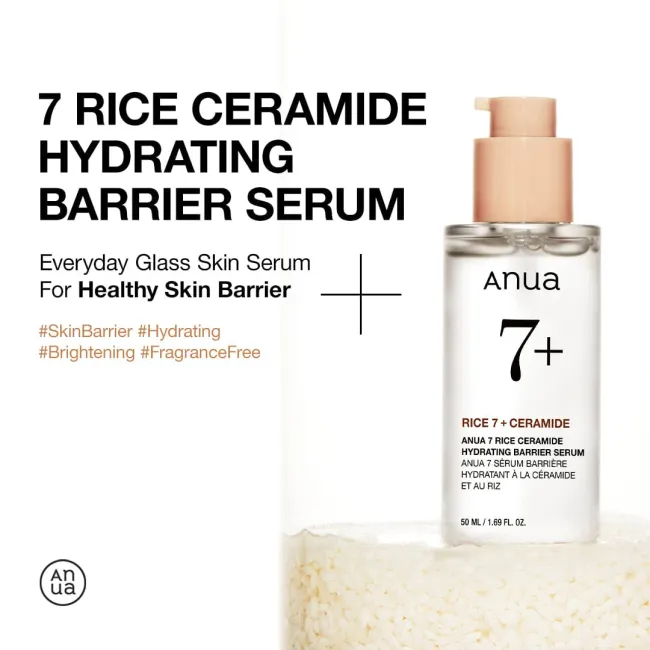 Anua US Ampoule/Serum 50ml Rice Ceramide 7 Hydrating Barrier Serum