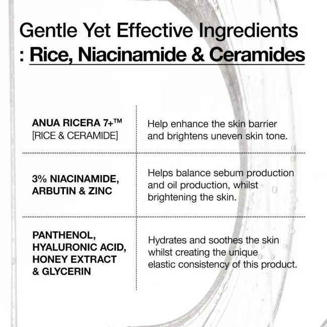 Anua US Ampoule/Serum 50ml Rice Ceramide 7 Hydrating Barrier Serum