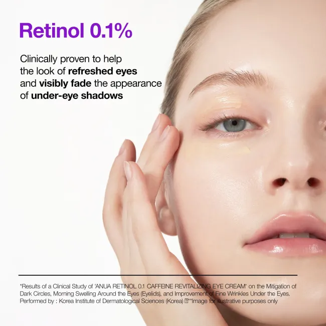 Anua US Moisturizer Retinol 0.1 Caffeine Revitalizing Eye Cream
