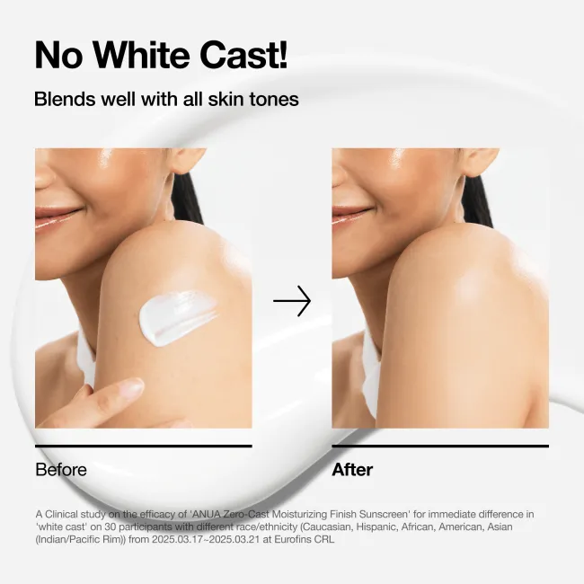 Anua US Sunscreen 50 ml Zero-cast Moisturizing Finish Sunscreen