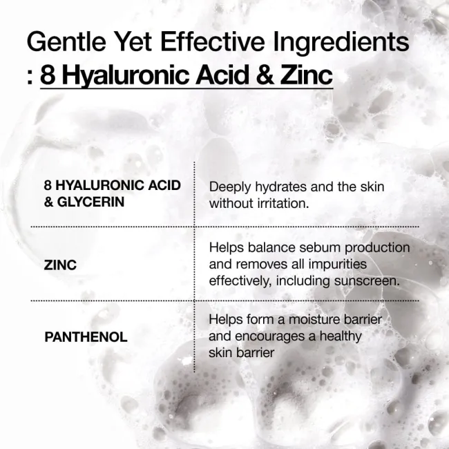 Anua US Cleanser 150ml 8 Hyaluronic Acid Hydrating Gentle Foaming Cleanser