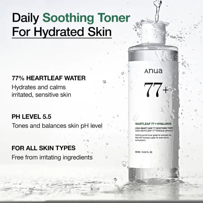 Anua US Toner Heartleaf 77 Soothing Toner