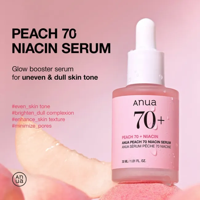 Anua US Ampoule/Serum 30ml Peach 70% Niacinamide Serum