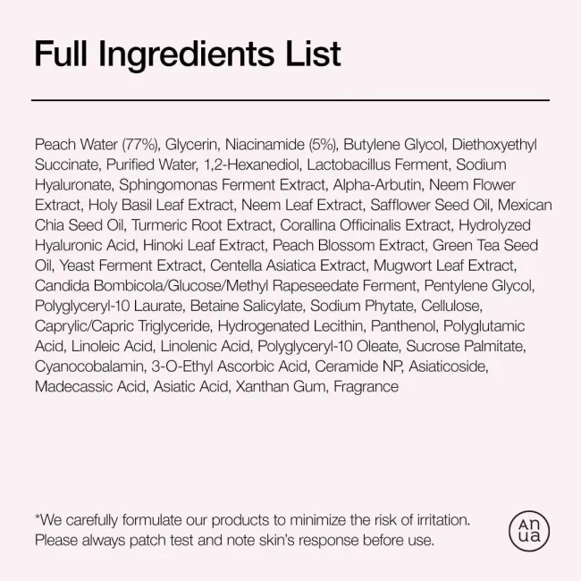 Anua US Ampoule/Serum 30ml Peach 70% Niacinamide Serum