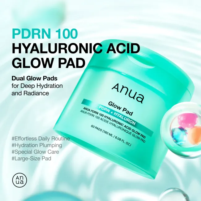 Anua US Toner 60 ea PDRN 100 Hyaluronic Acid Glow Pad