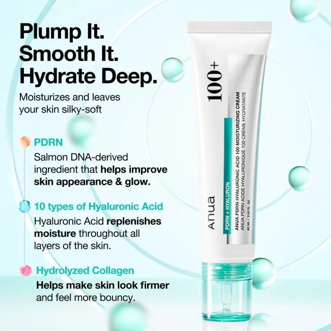 Anua US Moisturizer PDRN Hyaluronic Acid 100 Moisturizing Cream
