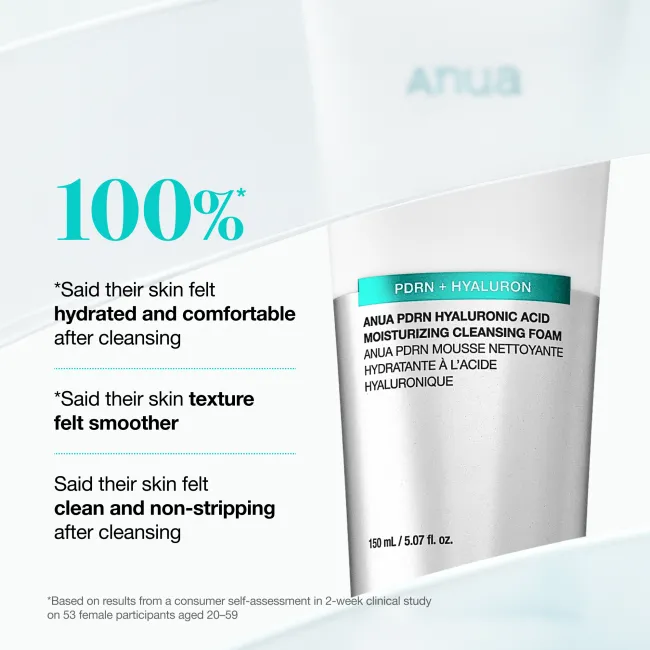 Anua US Cleanser PDRN Hyaluronic Acid Moisturizing Cleansing Foam PDRN Hyaluronic Acid Moisturizing Cleansing Foam