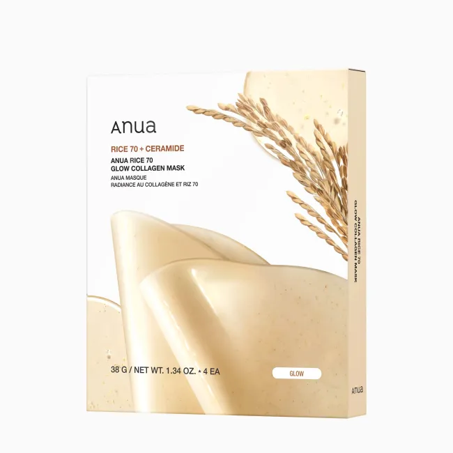Anua US Sheet Mask Rice 70 Glow Collagen Mask
