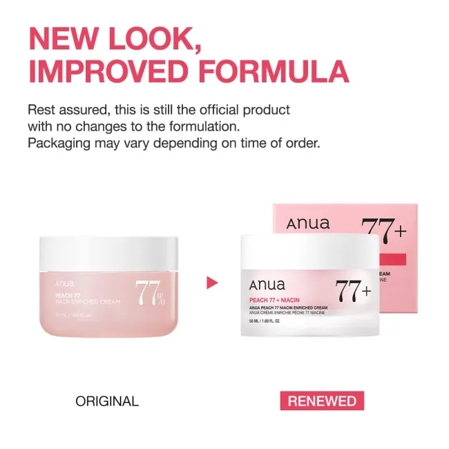 Anua Global Moisturizer Peach 77 Niacin Enriched Cream