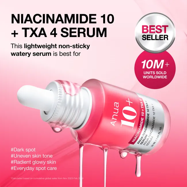 Anua US Ampoule/Serum Niacinamide 10 TXA 4 Serum for Brightening and Dark Spots