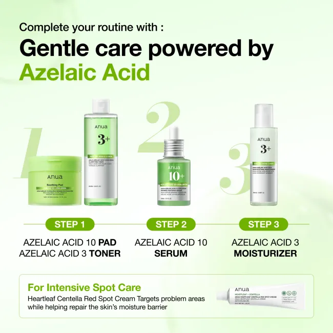 Anua US Ampoule/Serum Azelaic Acid 10 Hyaluron Redness Soothing Serum