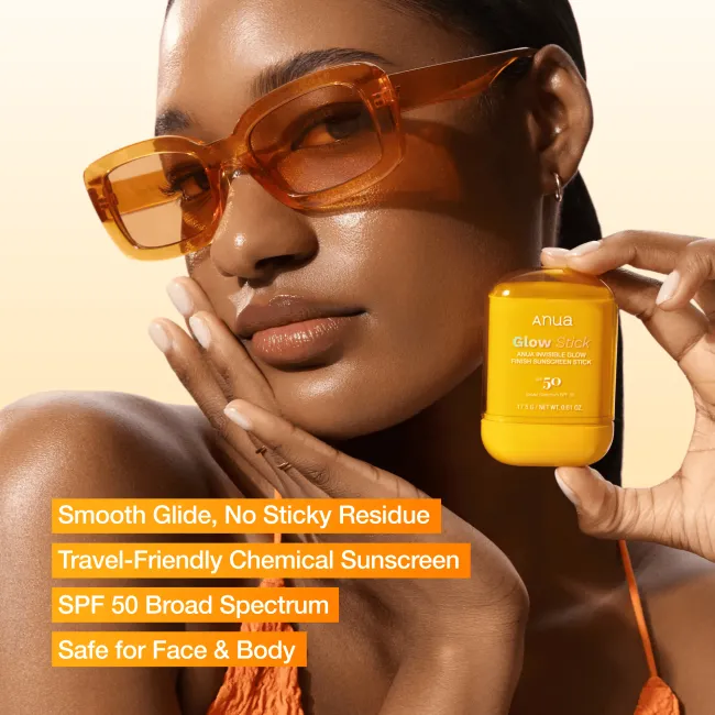 Anua US Sunscreen Invisible Glow Finish Sunstick