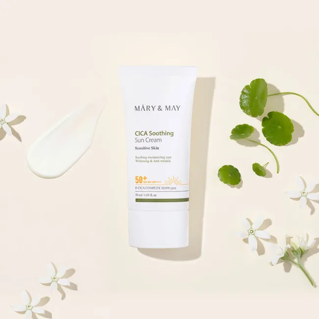 Mary&May Vegan CICA Soothing Sun Cream SPF50+ PA++++