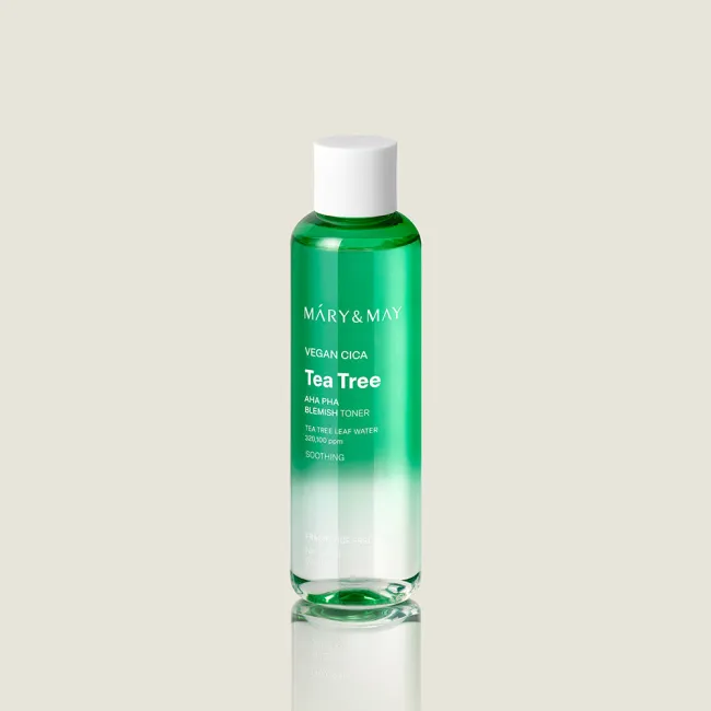 Mary&May Vegan CICA Tea Tree AHA PHA Blemish Toner 200ml