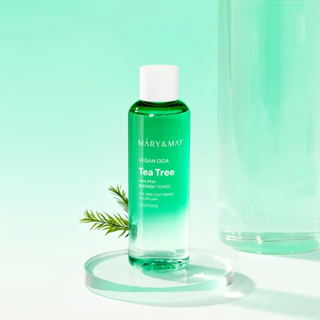 Mary&May Vegan CICA Tea Tree AHA PHA Blemish Toner 200ml