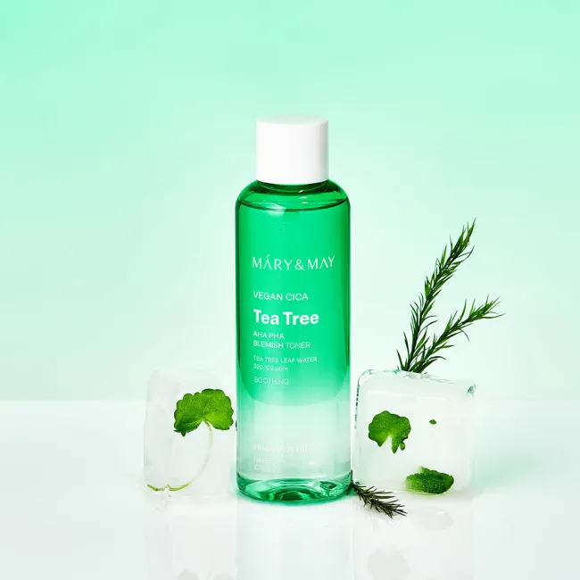 Mary&May Vegan CICA Tea Tree AHA PHA Blemish Toner 200ml