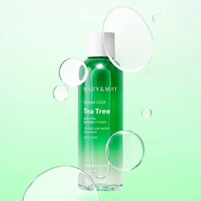 Mary&May Vegan CICA Tea Tree AHA PHA Blemish Toner 200ml