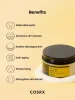 COSRX Advanced Snail 92 All In One Cream benefits chart showing hydration, anti-aging, and barrier repair effects; improves texture, fades dark spots, and strengthens sensitive skin barrier, ideal for achieving glass skin glow under makeup.