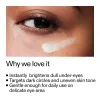 Close-up of eye with under-eye cream application and Brighten-i Eye Cream benefits