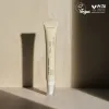 A tube of BLACK RICE bakuchiol eye cream for reduced appearance of fine lines and wrinkles for sensitive skin with Vegan and Peta approval logos