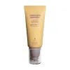 A yellow tube of BLACK RICE moisture airyfit daily sunscreen with SPF50+ PA++++ by haruharu wonder with very protection non-greasy, velvet finish on a white background