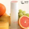 A bottle of centella 3% PHA gentle liquid exfoliating serum for pore care with orange on a white background with Peta and vegan approved logos.