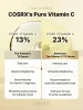 Comparison chart between COSRX Vitamin C 13 Serum for daily brightening and COSRX Advanced The Vitamin C 23 Serum for intensive antioxidant care; emphasizes dual-layer nourishment, higher concentration, and visible dark spot fading benefits.
