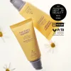 Two yellow tube of BLACK RICE moisture airyfit daily sunscreen with SPF50+ PA++++ by haruharu wonder with very protection non-greasy, velvet finish on a white background with vegan, Peta and 2025 who what wear next in beauty skin winner logo